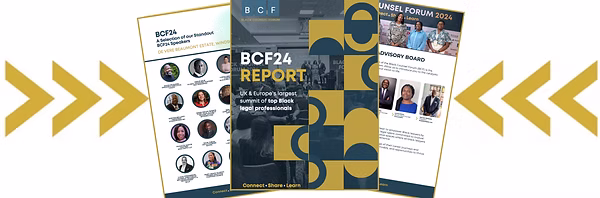 Global Counsel Forum 2024 event impact statistics report highlighting reach of Black legal professionals UK